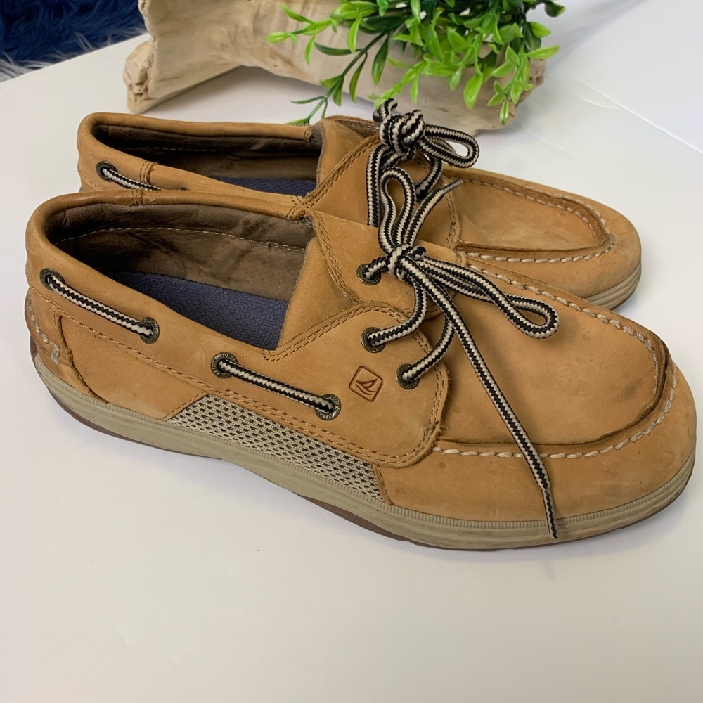 HP [Sperry] Boy’s Intrepid Leather Loafers | 4.5M Boat Shoes | Dock | Slide On